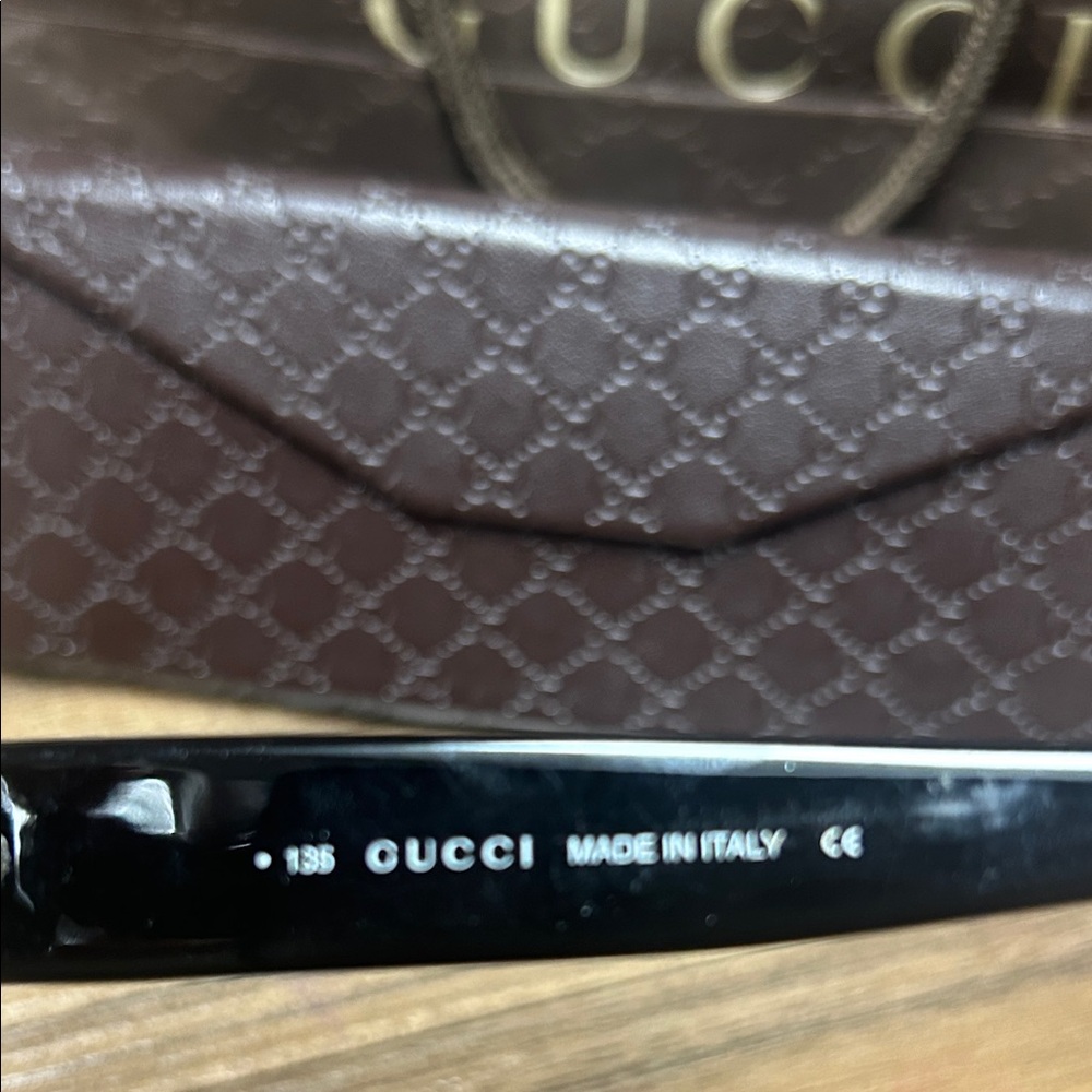 #24 Gucci Black and Silver Sunglasses - Picture 3 of 6